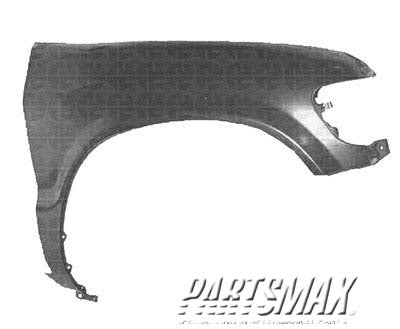 1241 | 1998-2002 KIA SPORTAGE RT Front fender assy w/o side cladding | KI1241101|0K01F52211A