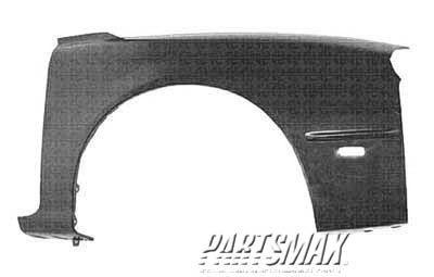 60 | 2002-2004 KIA SPECTRA RT Front fender assy 4dr hatchback; w/side marker lamp hole; from 5/01; early design | KI1241108|0K2SR52111A