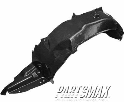 1250 | 2000-2004 KIA SPECTRA LT Front fender splash shield 4dr sedan; fender liner; early design | KI1250105|0K2N156141