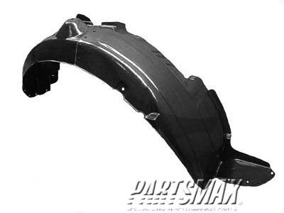 1251 | 2007-2008 HYUNDAI ENTOURAGE RT Front fender splash shield plastic liner | KI1251115|868124D002