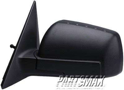1700 | 2010-2011 KIA SOUL LT Mirror outside rear view Manual; Textured Black | KI1320141|876102K300