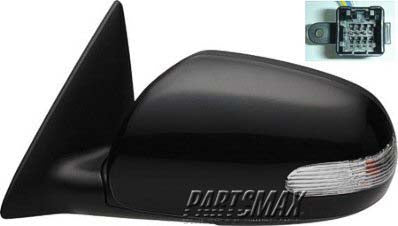 1700 | 2010-2010 KIA FORTE LT Mirror outside rear view Sedan; w/Signal Lamps; PTM | KI1320145|876101M000