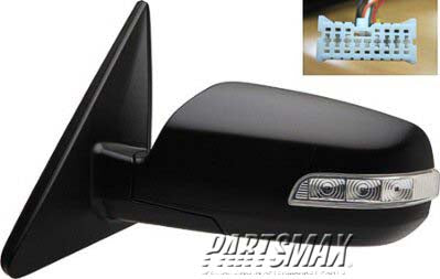 1320 | 2011-2015 KIA SORENTO LT Mirror outside rear view EX|LX; Power; Heated; w/o Pwr Folding; w/Signal Lamp; PTM | KI1320146|876101U050