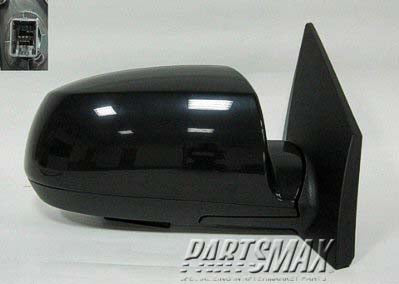 1321 | 2007-2010 KIA RIO5 RT Mirror outside rear view Power; Heated; PTM | KI1321139|876201G710