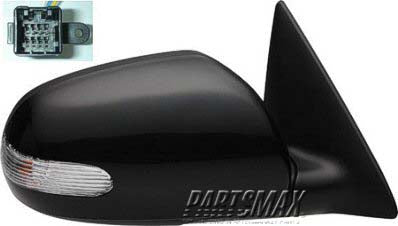 1321 | 2010-2010 KIA FORTE RT Mirror outside rear view Sedan; w/Signal Lamps; PTM | KI1321145|876201M000