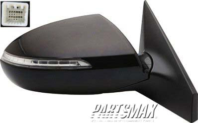 1321 | 2011-2016 KIA SPORTAGE RT Mirror outside rear view Power; Non-Heated; w/Signal Lamp; PTM | KI1321149|876203W550