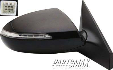 1321 | 2011-2016 KIA SPORTAGE RT Mirror outside rear view Power; Heated; w/Signal Lamp; PTM | KI1321150|876203W570