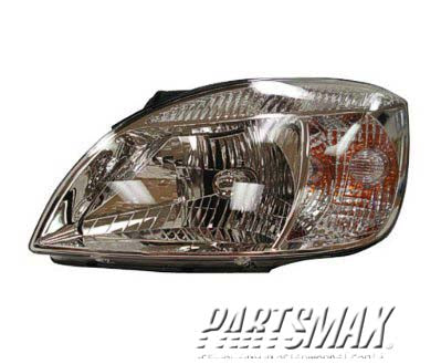 2500 | 2006-2009 KIA RIO LT Headlamp assy sealed beam 4dr sedan/RIO5 | KI2500100|921011G010