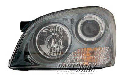 2502 | 2007-2009 KIA OPTIMA LT Headlamp assy composite w/Appearance Pkg; From 4-16-07 | KI2502137|921012G070