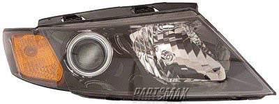 2502 | 2009-2010 KIA MAGENTIS LT Headlamp assy composite Black Bezel | KI2502140|921012G560