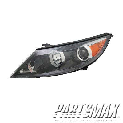 2502 | 2011-2012 KIA SPORTAGE LT Headlamp assy composite BASE|EX|LX; Halogen | KI2502148|921013W050