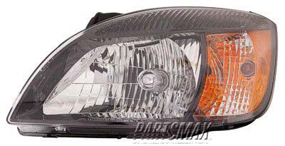 2502 | 2010-2011 KIA RIO LT Headlamp assy composite Sedan; Type 2; w/Amber Reflector; Smote Glass Trim | KI2502153|921011G610