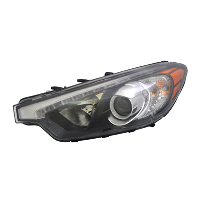 2502 | 2014-2015 KIA FORTE LT Headlamp assy composite Sedan; Halogen; w/LED Position Lamp; To 10-17-14 | KI2502171|92101A7210