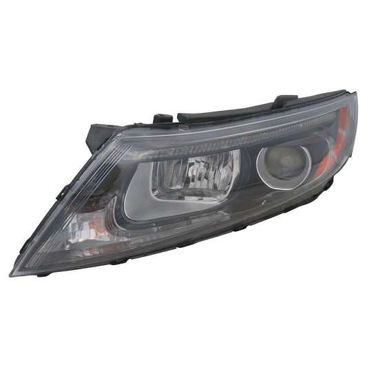 2502 | 2014-2015 KIA OPTIMA LT Headlamp assy composite Halogen; USA Built; w/LED Position Lamp | KI2502176|921014C551