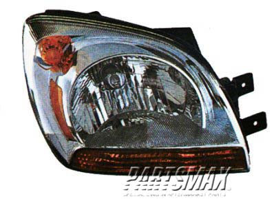 2503 | 2005-2008 KIA SPORTAGE RT Headlamp assy composite To 3-24-08; Type 1 | KI2503115|921021F031