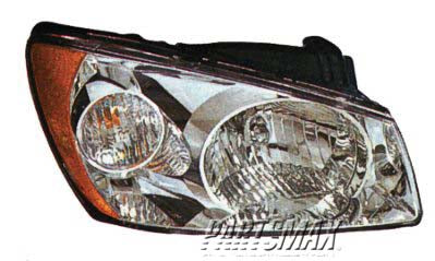 2503 | 2004-2006 KIA SPECTRA RT Headlamp assy composite 4dr sedan; new design | KI2503116|921022F030