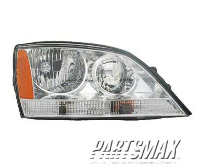 2503 | 2005-2006 KIA SORENTO RT Headlamp assy composite w/o sport package | KI2503121|921023E041