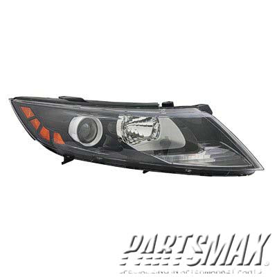 2503 | 2011-2011 KIA OPTIMA RT Headlamp assy composite Exc HYBRID; Halogen; Korea Built; To 12-6-10 | KI2503146|921022T100
