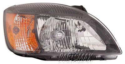 2503 | 2010-2011 KIA RIO RT Headlamp assy composite Sedan; Type 2; w/Amber Reflector; Smote Glass Trim | KI2503153|921021G610