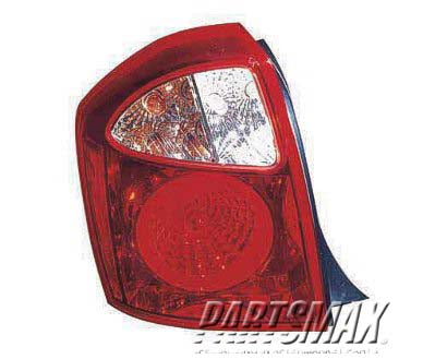 2070 | 2005-2009 KIA SPECTRA LT Taillamp assy 4dr hatchback; Spectra 5 | KI2800124|924012F220