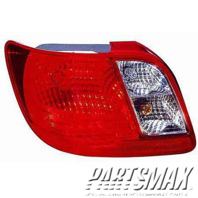 2800 | 2006-2011 KIA RIO LT Taillamp assy 4dr sedan | KI2800128|924011G000