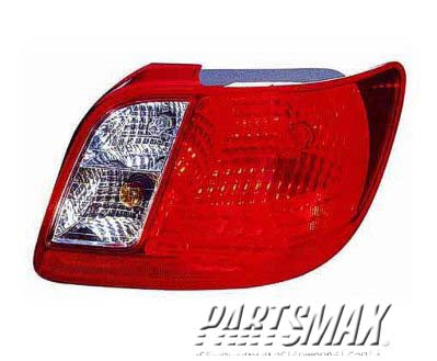 2080 | 2006-2011 KIA RIO RT Taillamp assy 4dr sedan | KI2801128|924021G000