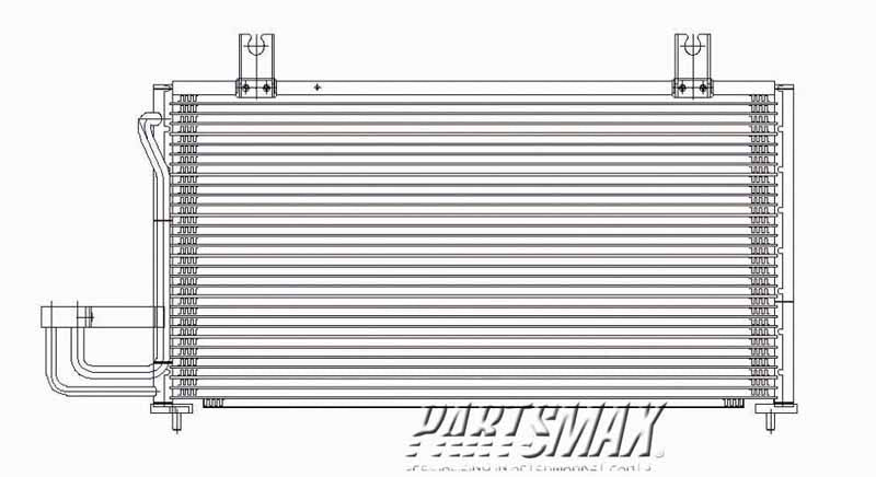 3030 | 1998-2001 KIA SEPHIA Air conditioning condenser all | KI3030102|1K2A161480A