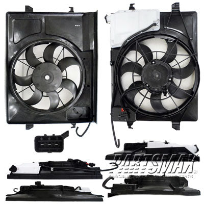 3115 | 2010-2013 KIA FORTE Radiator cooling fan assy A/T | KI3115131|253801M050