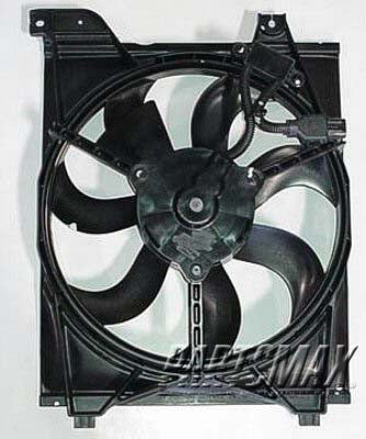 3120 | 2006-2008 KIA RIO Condenser fan/motor assembly 4dr sedan/Rio5 | KI3120101|977301G000