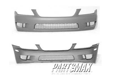 250 | 2001-2005 LEXUS IS300 Front bumper cover 4dr sedan; w/o headlamp washer; prime | LX1000121|5211953903