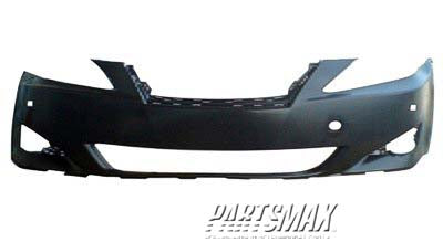 1000 | 2006-2008 LEXUS IS350 Front bumper cover w/Pre-Collision System; w/o Headlamp Washer; PTM | LX1000161|5211953917