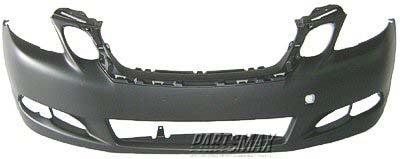 1000 | 2008-2011 LEXUS GS460 Front bumper cover w/o Clearance; w/Headlamp Washer; prime | LX1000175|5211930980