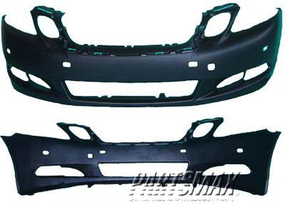 1000 | 2008-2011 LEXUS GS450h Front bumper cover w/Parking Assist; w/Headlamp Washer; prime | LX1000177|5211930982