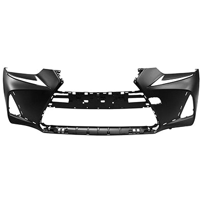1000 | 2017-2017 LEXUS IS200t Front bumper cover w/F SPORT Pkg; w/o Headlamp Washers; w/o Park Distance Sensors; prime | LX1000333|521195E939