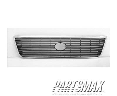 1200 | 1998-2000 LEXUS LS400 Grille assy bright & gray; w/plastic frame | LX1200111|LX1200111