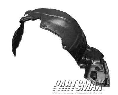 150 | 1999-2003 LEXUS RX300 LT Front fender splash shield fender liner; plastic | LX1250104|5387648011