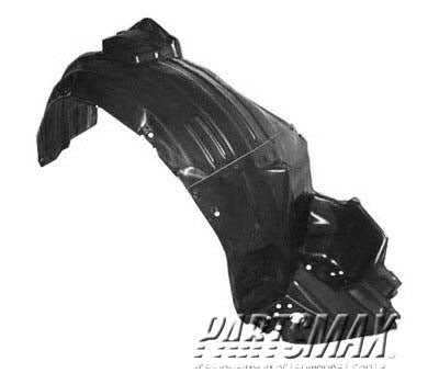160 | 2003-2005 LEXUS IS300 RT Front fender splash shield fender liner; 4dr sedan | LX1251108|5387553080