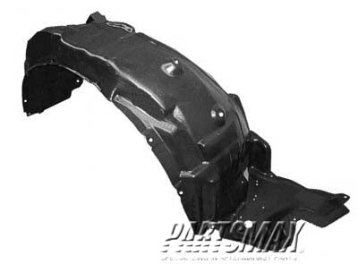 1251 | 2006-2008 LEXUS IS350 RT Front fender splash shield plastic liner | LX1251112|5380553020