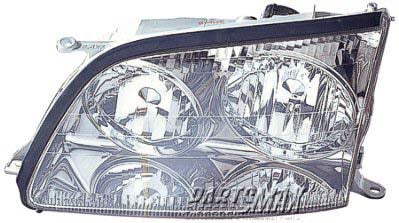2502 | 1998-2000 LEXUS LS400 LT Headlamp assy composite w/o High Intensity Discharge Xenon lamps | LX2502105|8115050160