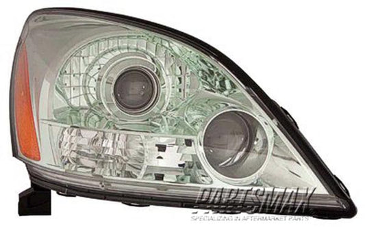 2503 |  2003-2009 LEXUS GX470 RT Headlamp assy composite w/o Sport package | LX2503124|811306A240