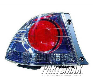 2800 | 2004-2005 LEXUS IS300 LT Taillamp assy 4dr sedan; quarter panel mounted; w/o Sport package | LX2800123|8156053100B0
