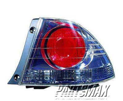2801 | 2004-2005 LEXUS IS300 RT Taillamp assy 4dr sedan; quarter panel mounted; w/o Sport package | LX2801123|8155053100B0