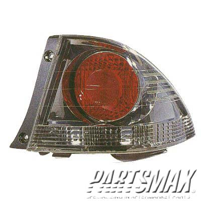 2818 | 2002-2003 LEXUS IS300 LT Taillamp lens/housing 4dr sedan; quarter panel mounted; dark metallic | LX2818103|8156153032B0