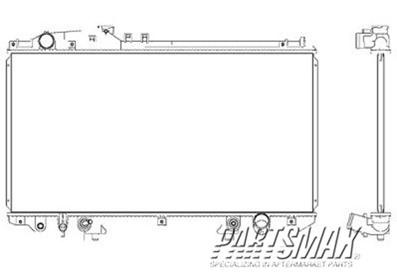 2870 | 2001-2005 LEXUS GS430 Radiator assembly w/V8 engine | LX3010103|1640050260