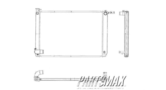 3010 | 2006-2006 LEXUS RX400h Radiator assembly main radiator | LX3010132|1604120350