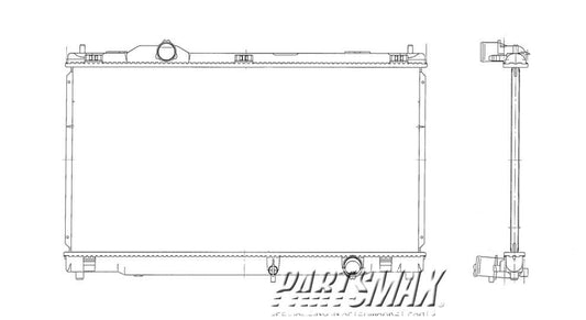 2870 | 2006-2013 LEXUS IS250 Radiator assembly all | LX3010135|1640031440