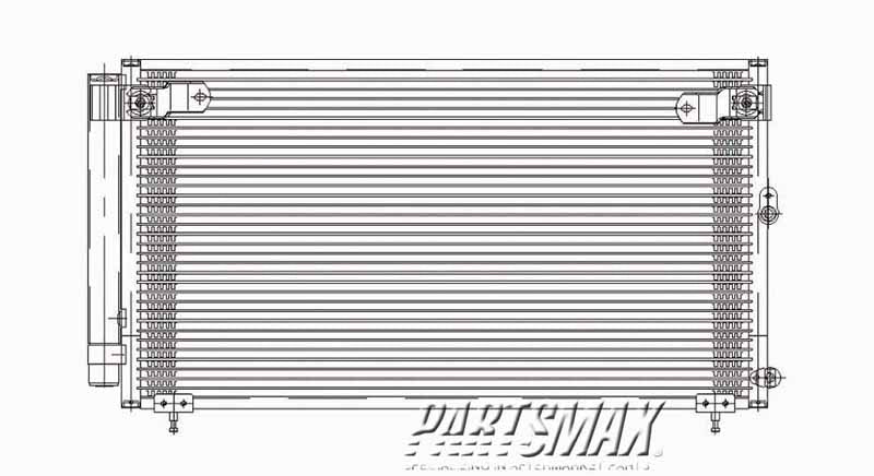 3030 | 2001-2005 LEXUS IS300 Air conditioning condenser all | LX3030104|8846053010