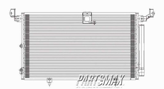 2910 | 1999-2003 LEXUS RX300 Air conditioning condenser w/receiver-drier | LX3030107|8845048010