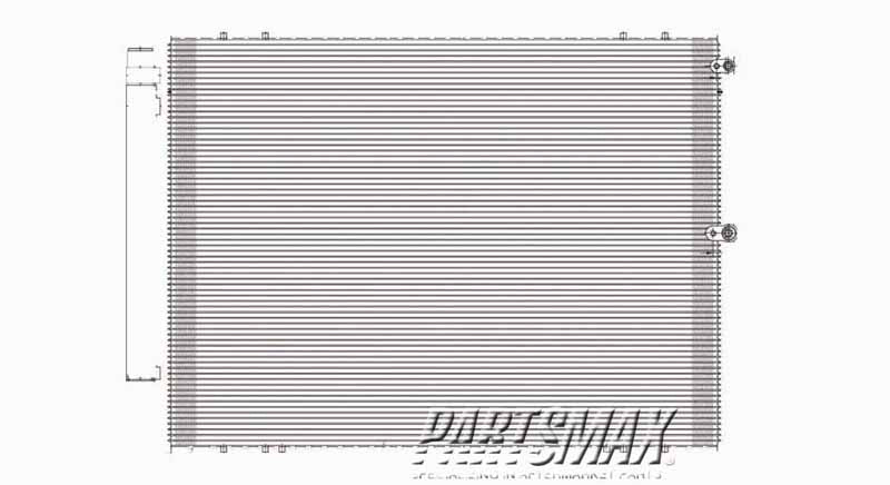 2910 | 2004-2005 LEXUS RX330 Air conditioning condenser all | LX3030115|8846048041