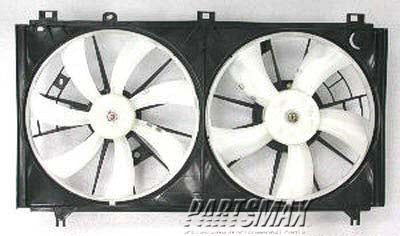 2880 | 2009-2011 LEXUS IS350 Radiator cooling fan assy Motor/Blade/Shroud Assy; see notes | LX3115119|1636328290-PFM